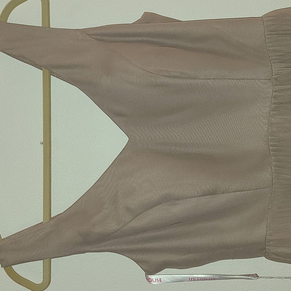 JJ'House NWOT Bridesmaid or prom dress size 8 taupe - Picture 2 of 10